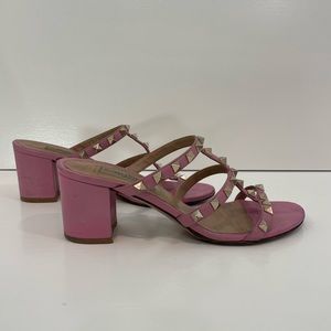 Valentino Rockstud Caged 60mm Slide Sandals